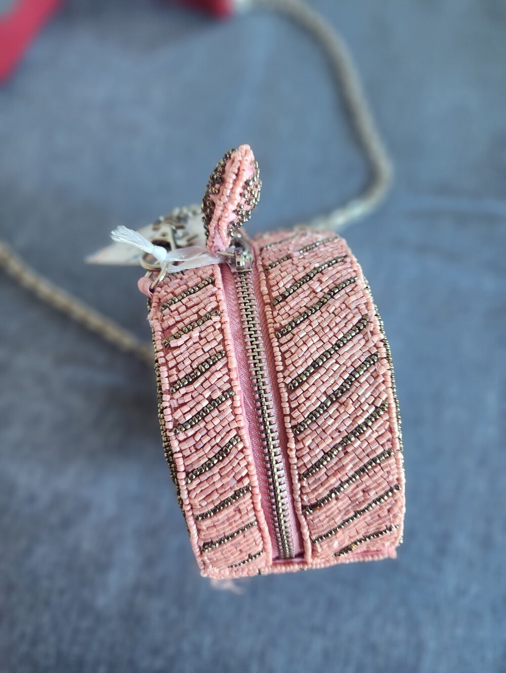 New Pink Beaded Maryland Crab Crossbody Bag Viral Rare Bag - Picture 5 of 7